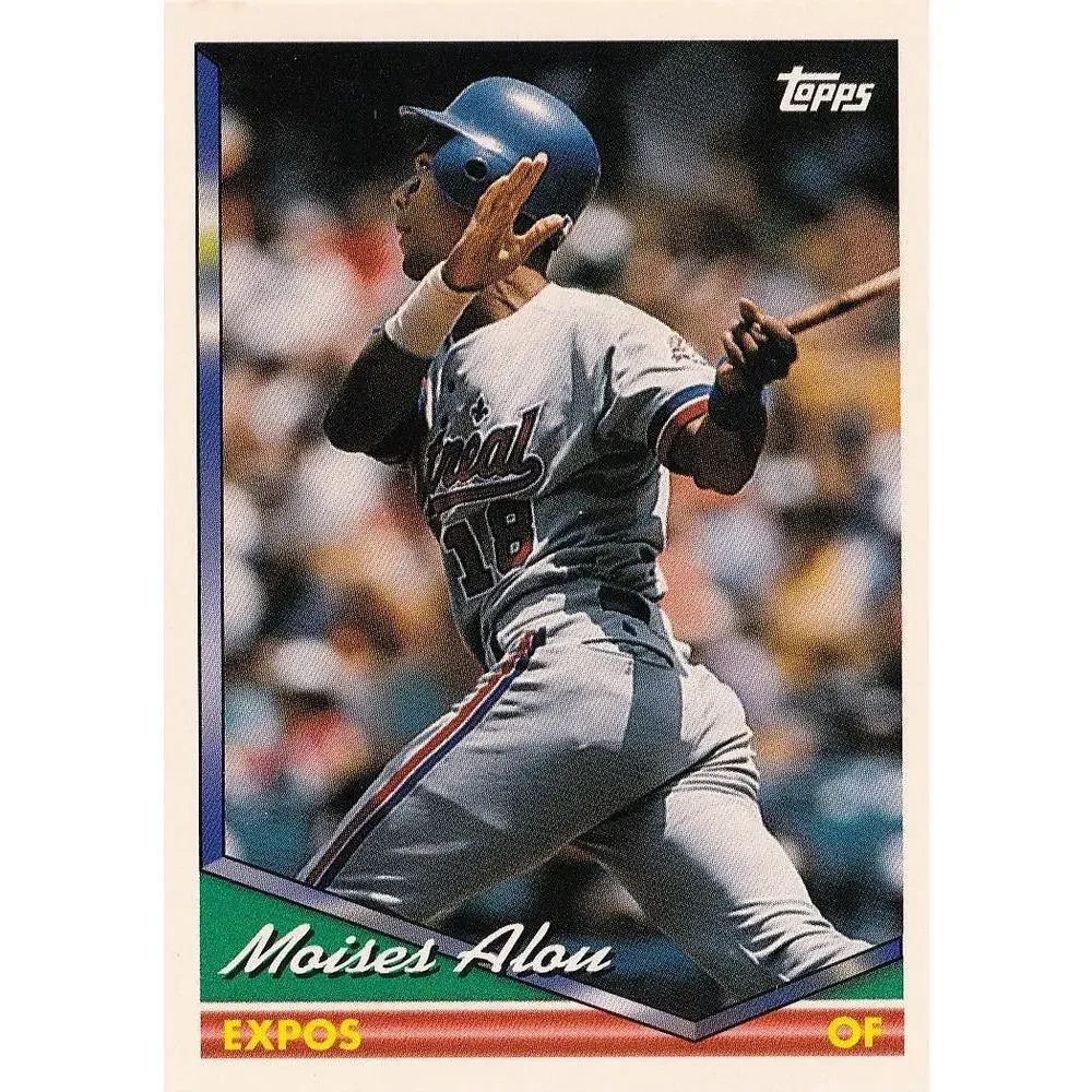 1994 Topps Moises Alou # 50 Montreal Expos